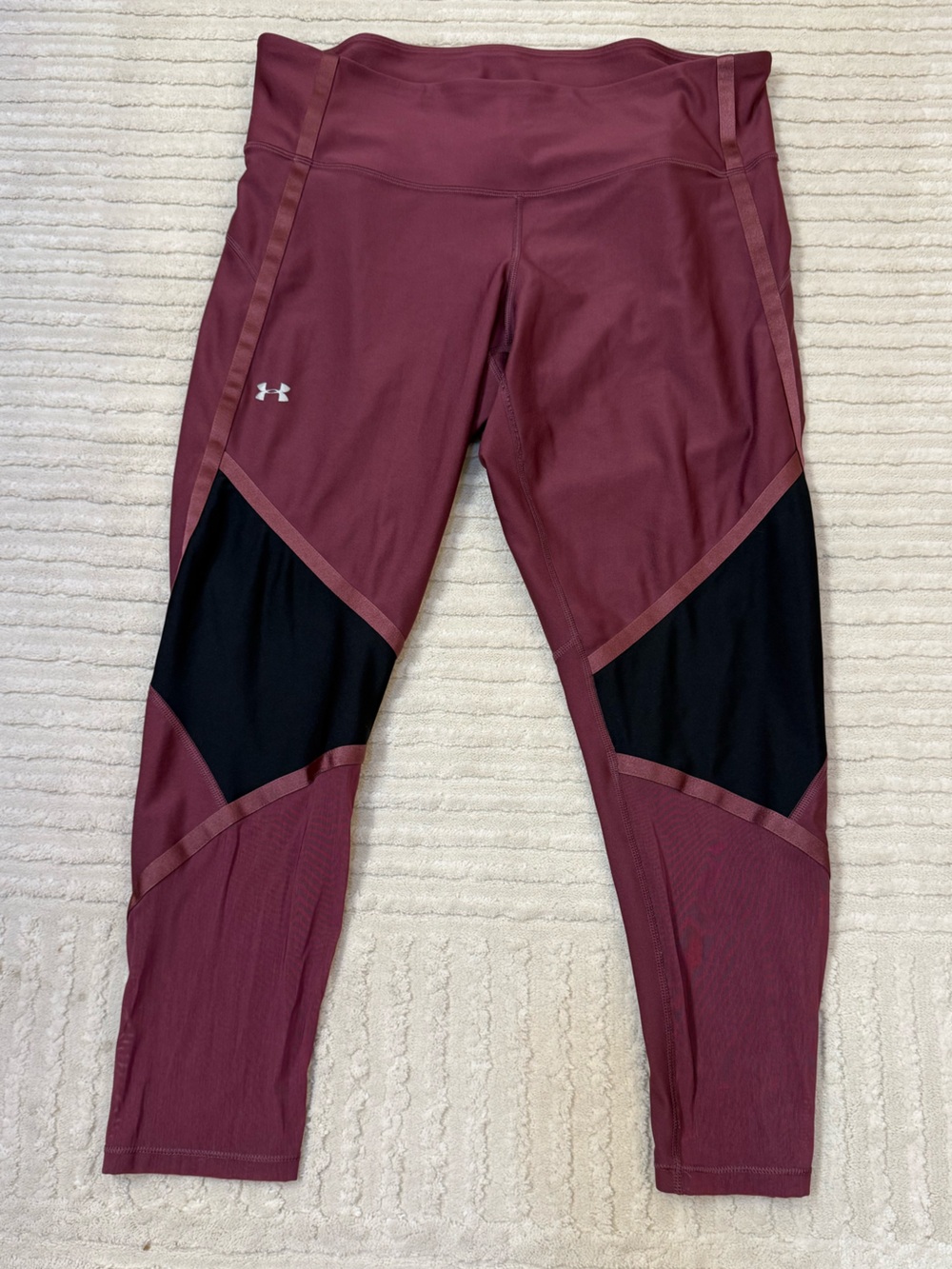 Under Armour Burgundy Compression Leggings XL